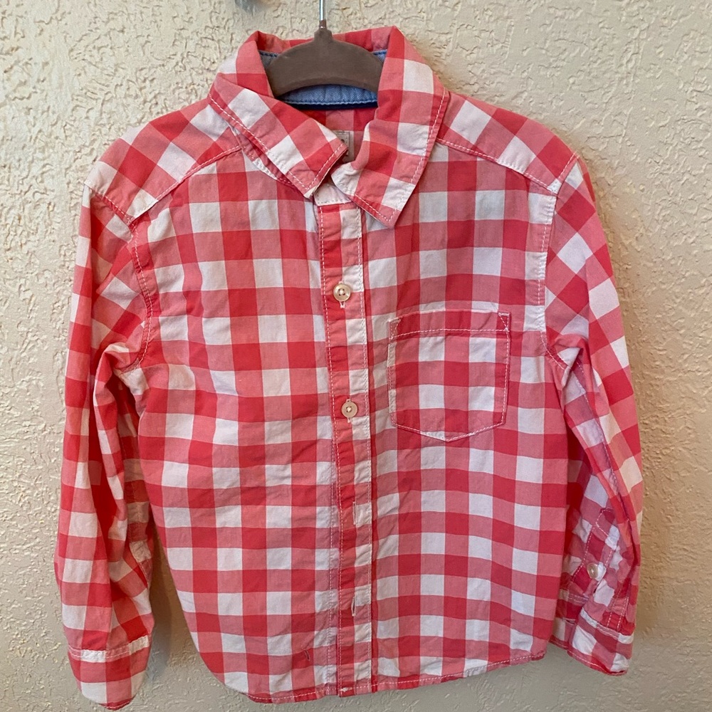 Carters Plaid Button Up shirt 2T